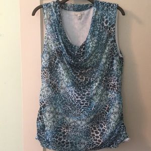 Dana Buchman cowl neck tank